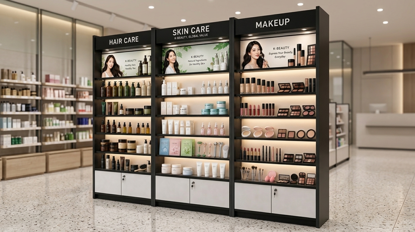 K-Beauty 12FT modular retail fixture