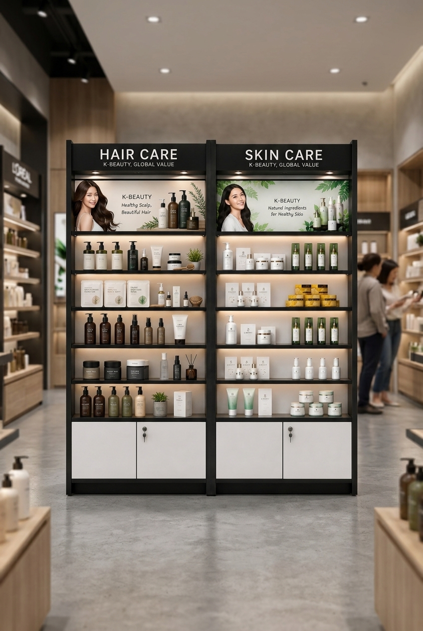 K-Beauty 8FT modular retail fixture
